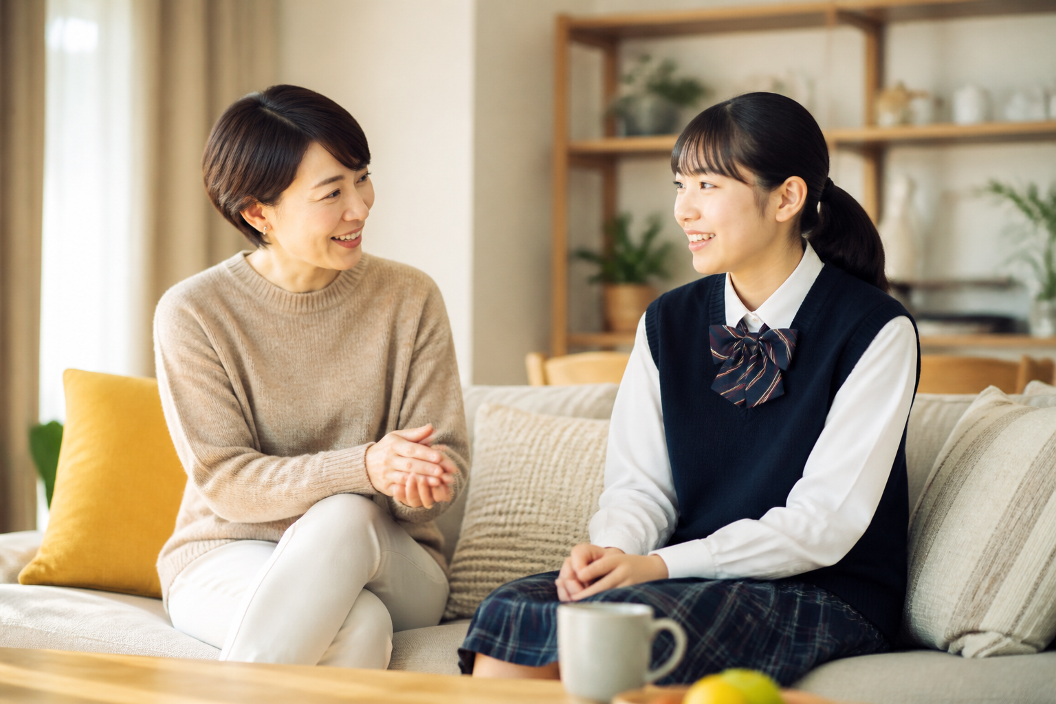 進路を家庭で穏やかに話す