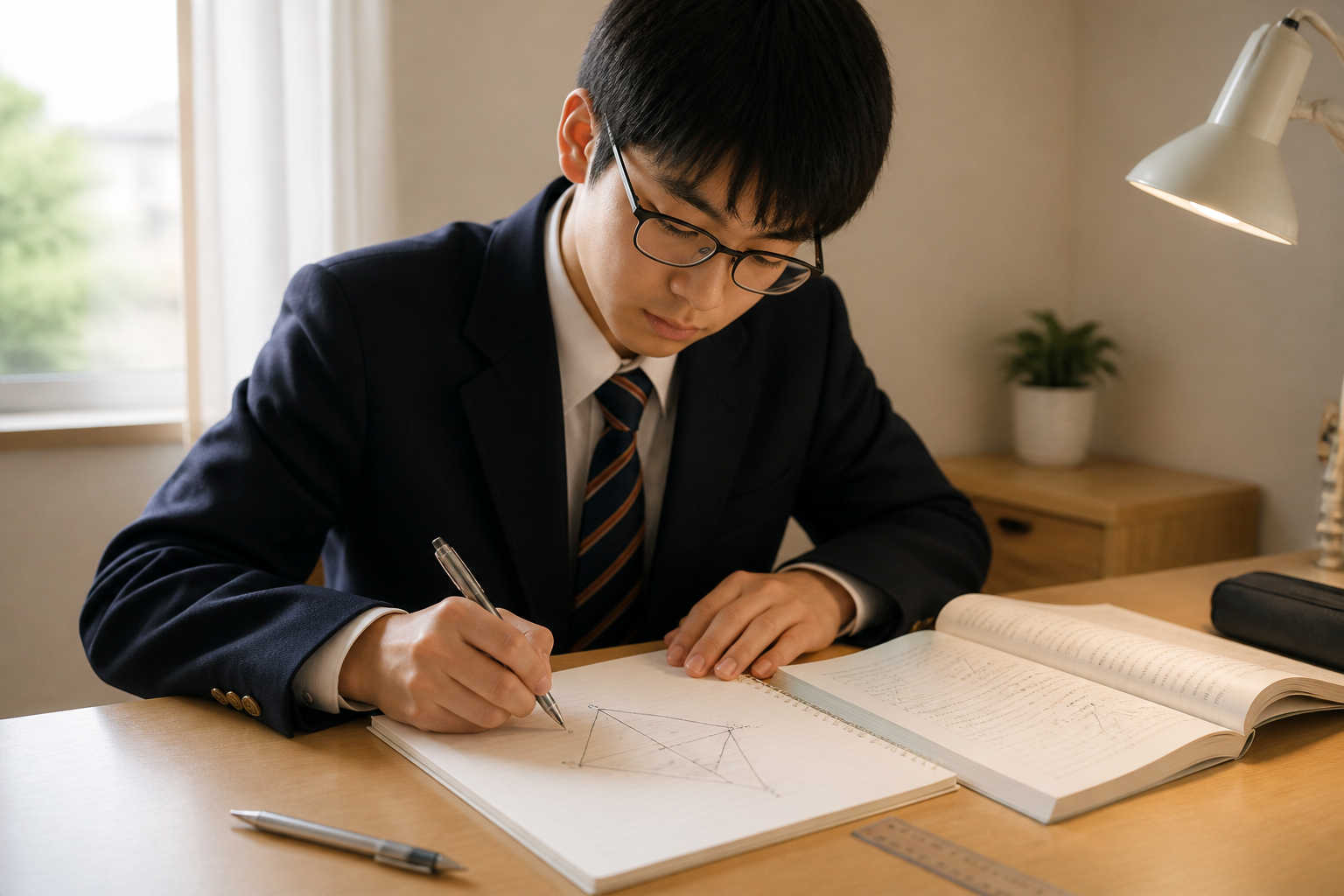 軸1:平面ベクトル ― 「位置ベクトル」と「内分・外分」を式で語れるようにする