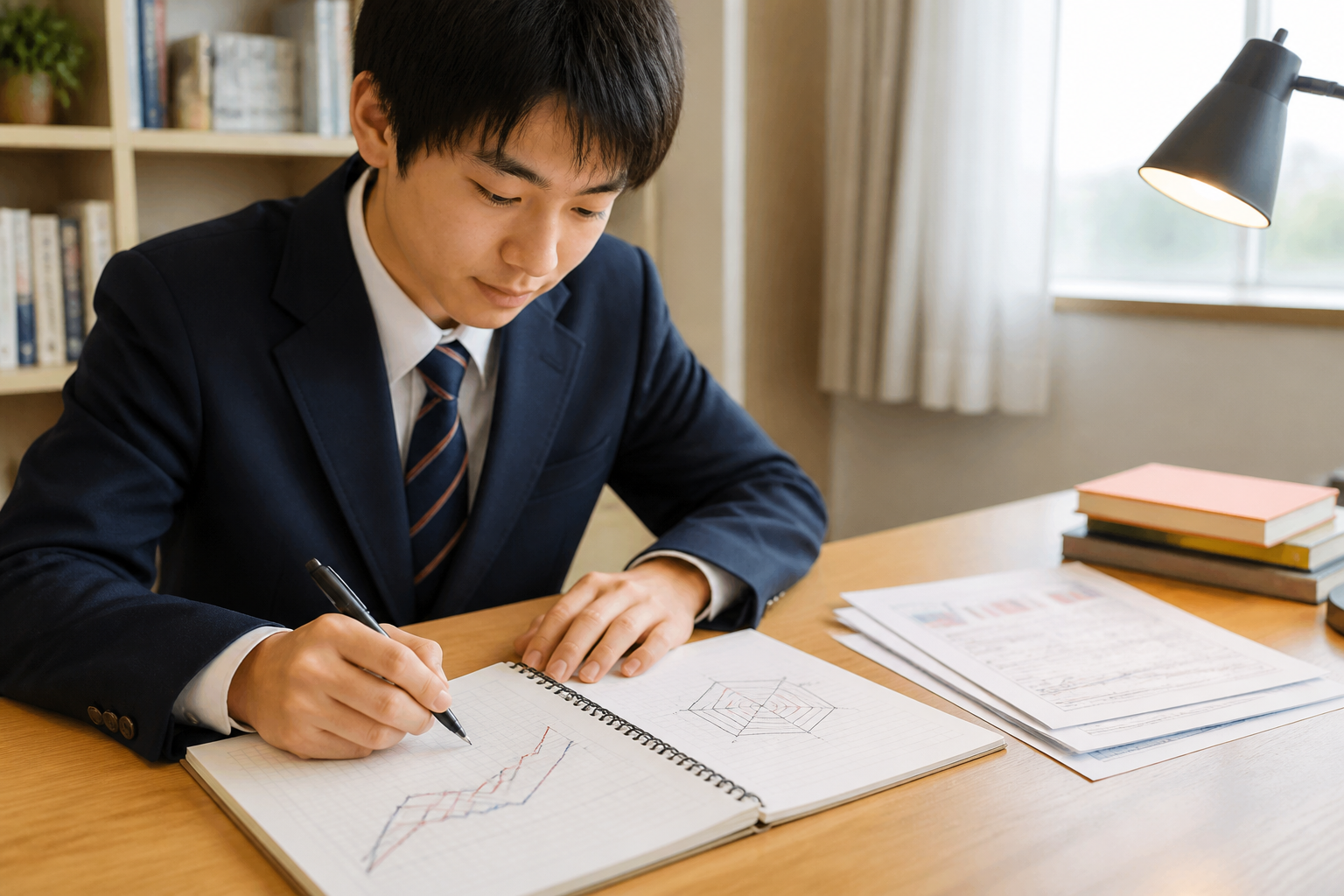 見るべき数値1：偏差値の「推移」と科目バランス