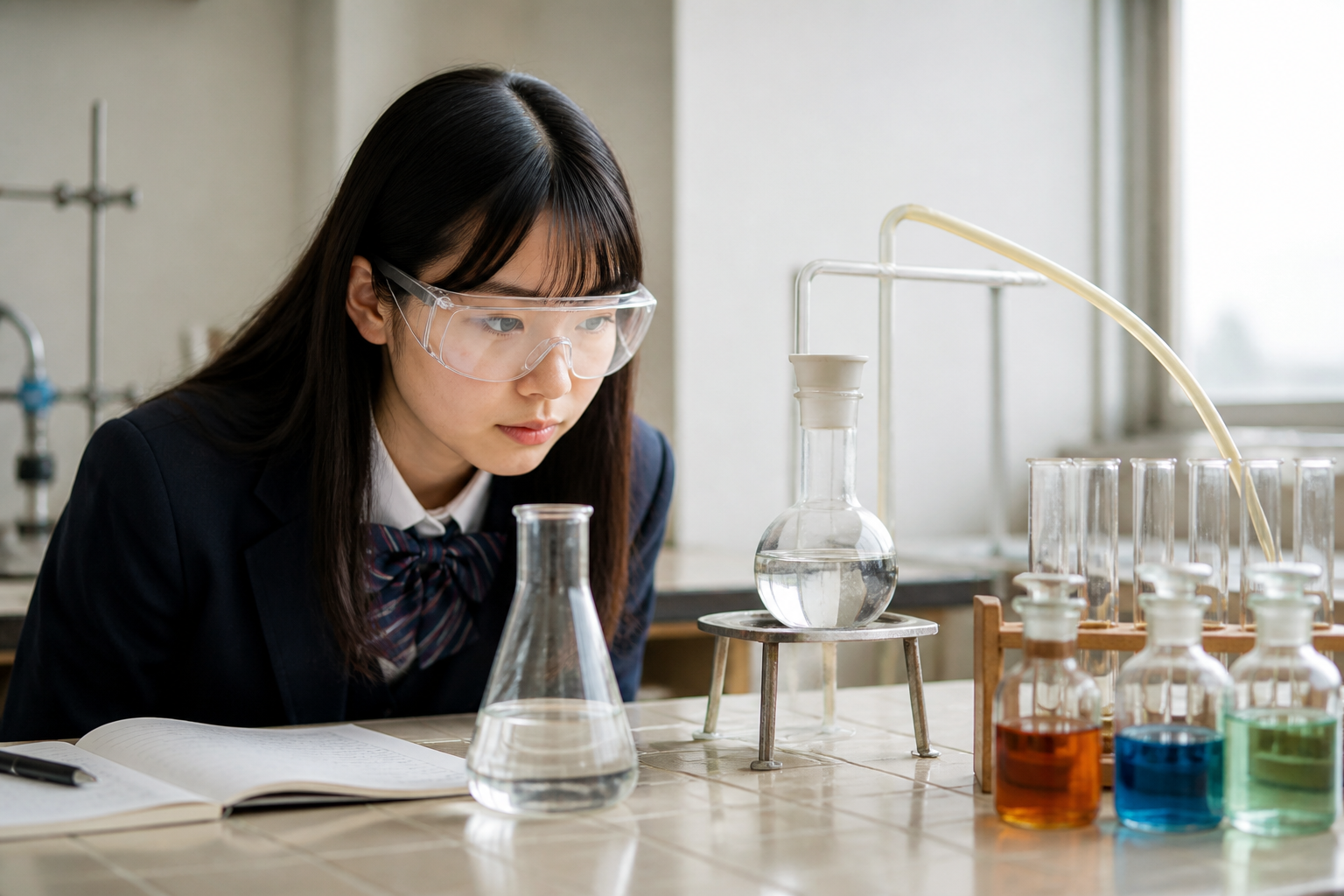 軸1:気体の製法と性質を「発生原理 × 捕集法」の二次元表で整理する