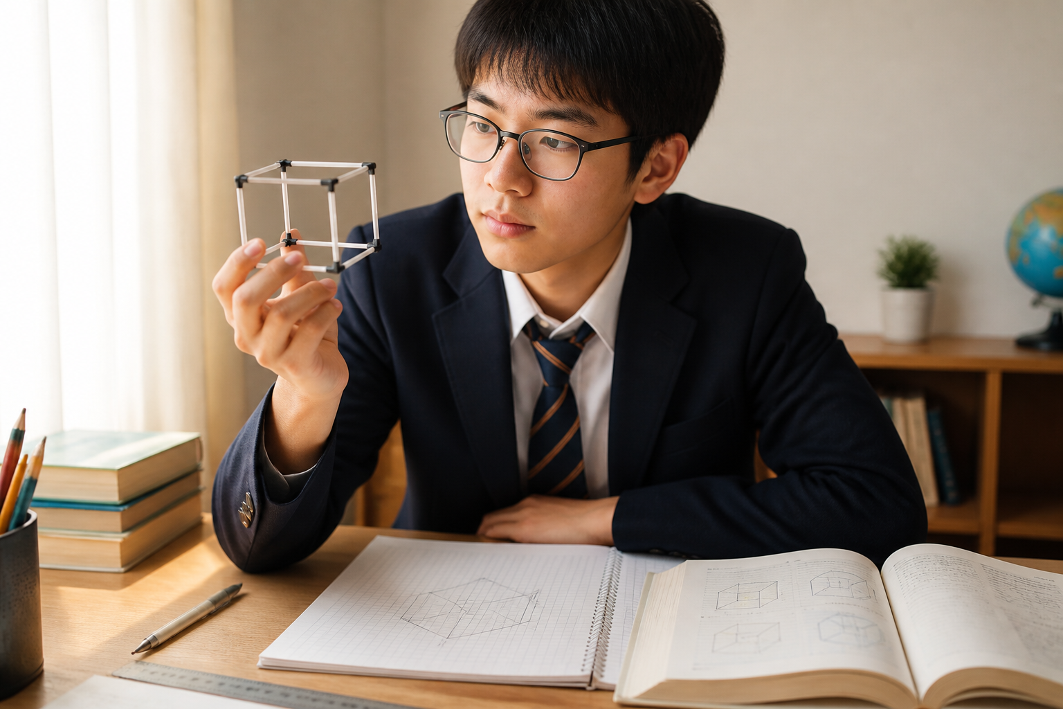 軸2:空間ベクトル ― 「平面ベクトルの拡張」と割り切って3点だけ押さえる