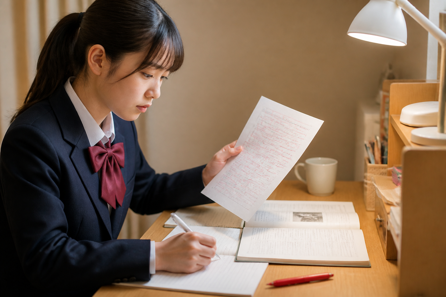 3. 週次添削サイクルを回す:自己添削+第三者添削の二段構え