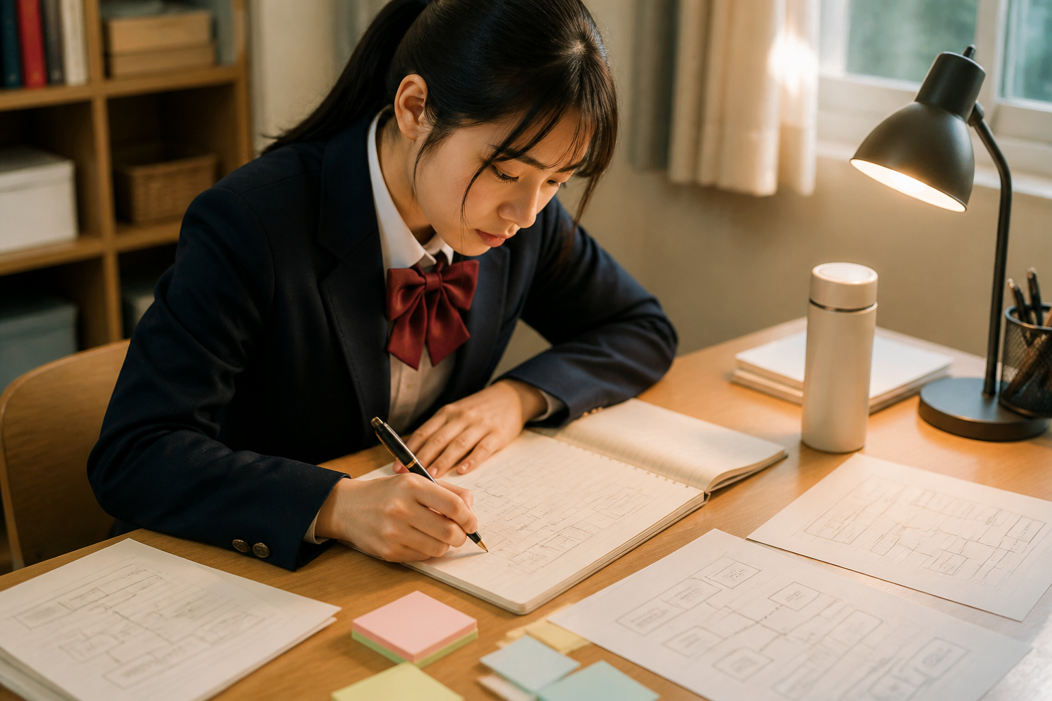 ステップ3:原稿構成は「過去→現在→未来」の3段で固める(7月〜8月)