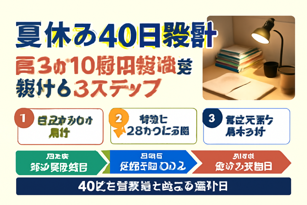 夏休み前にやるべき高3の時間設計3ステップ