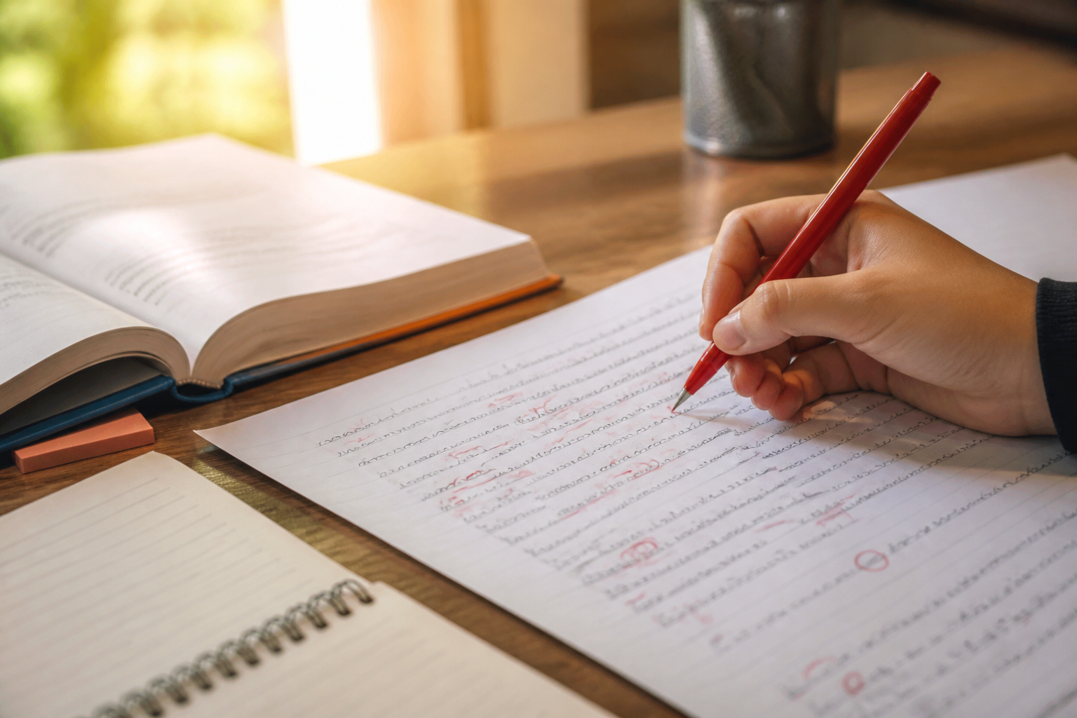 ステップ3:書いたら必ず添削し、直したものを再暗記する