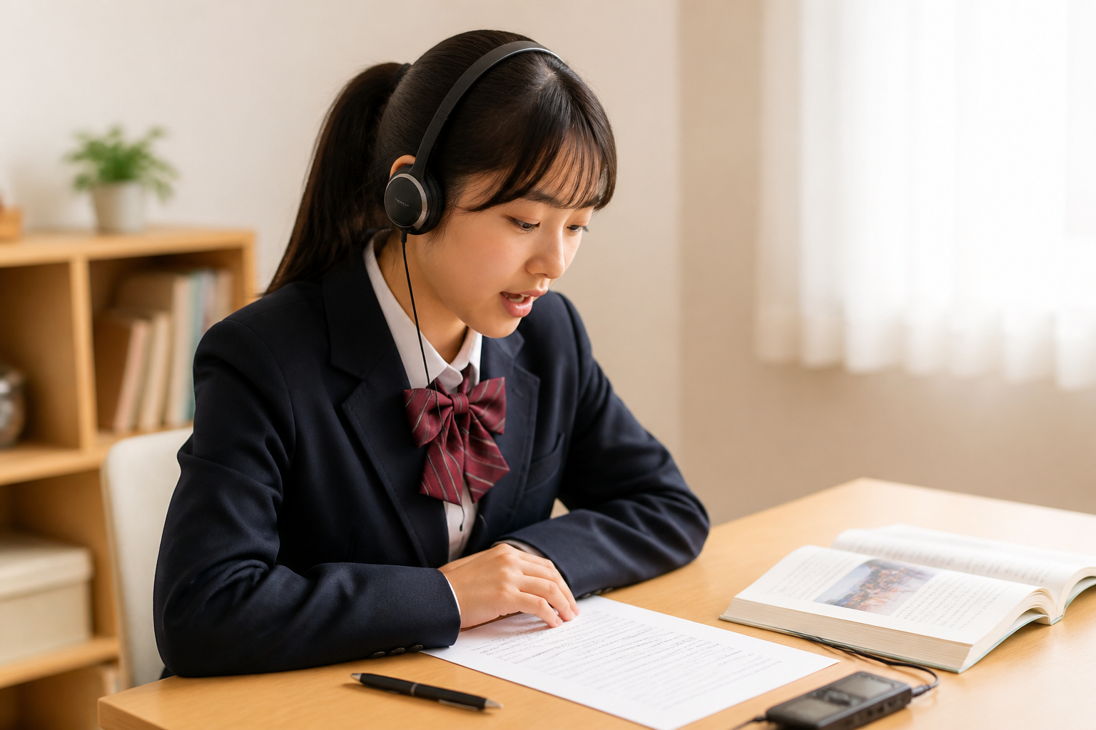 ステップ3:シャドーイングで「聞ける音」を「使える音」に変える